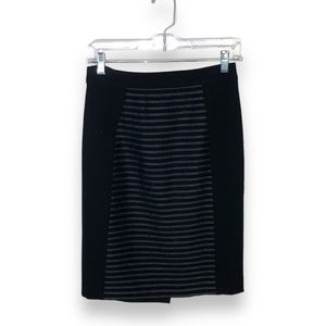 Halogen Black Pencil Skirt Size 0 Classic Work Career Office
